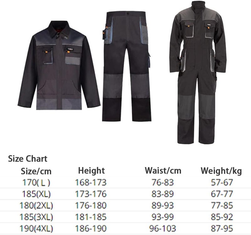 Welding Suits Working Bib With Pocket, Safety Work Wear For Men, Protective Welding Overalls - Image 2