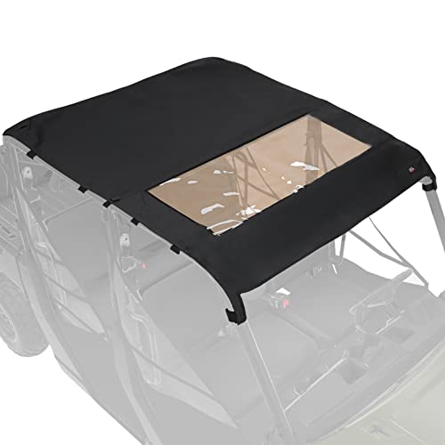 KEMIMOTO 46 Seat Crew Canvas Roof Soft Top Tint Compatible with Polaris Ranger Crew 1000 Ranger Crew XP 1000 Ranger Crew 900 20142025 Waterproof Sunshade Roof Top Accessories
