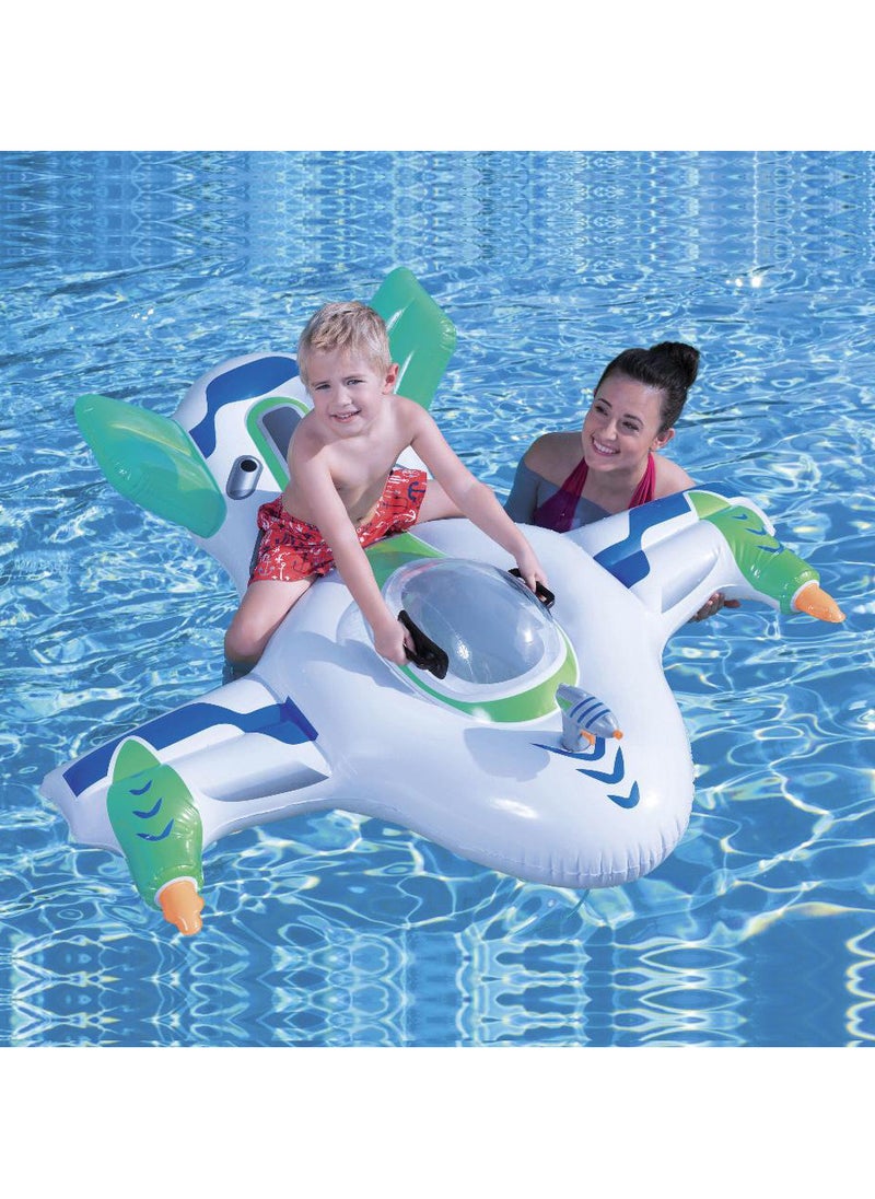 AUTOYSUR - Baby Swimming Ring Inflatable,Kids Toddler Infant Swimming Float Pool Floaties Pool Ring with Seat Summer Outdoor Water Bath Toys Suitable for 1-6 Year Old Baby (Fighter) - Image 1