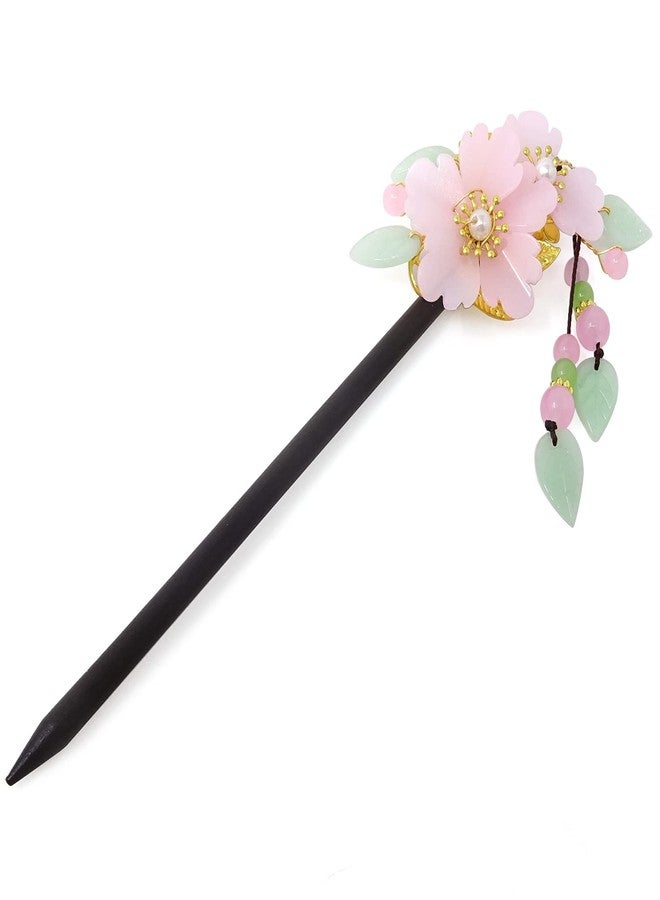 Honbay Chinese Style Retro Tassel Flower Hair Stick Hair Chopsticks Hairpin Chignon Pin - Image 1