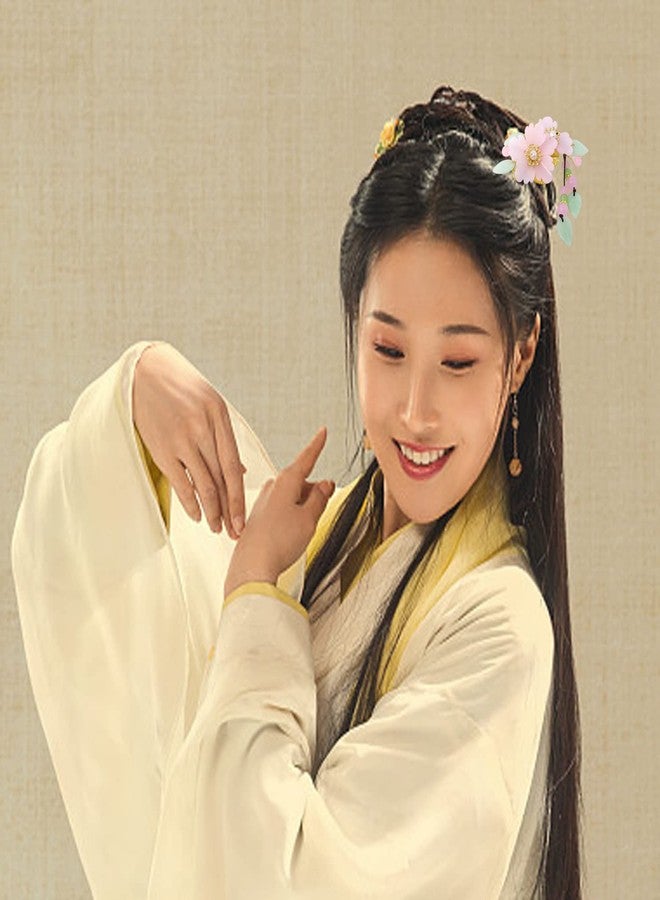 Honbay Chinese Style Retro Tassel Flower Hair Stick Hair Chopsticks Hairpin Chignon Pin - Image 3