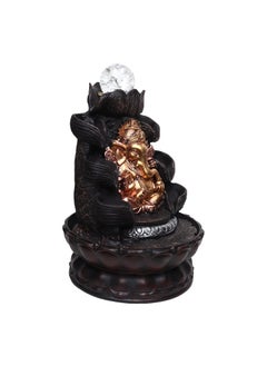 VIVARS VIVARS Buddha Tabletop Water Fountain with LED Lights Polyresin Indoor Outdoor Waterfall Showpiece for Home Office Decor Feng Shui Vastu Gift  - Image 4
