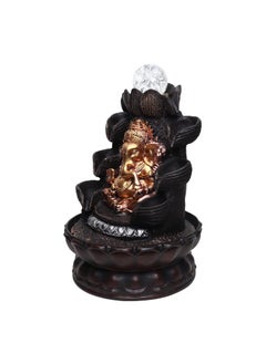 VIVARS VIVARS Buddha Tabletop Water Fountain with LED Lights Polyresin Indoor Outdoor Waterfall Showpiece for Home Office Decor Feng Shui Vastu Gift  - Image 5