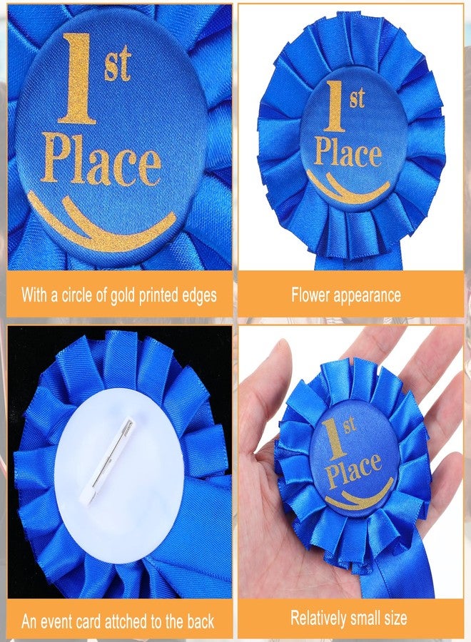 Bruislard 3 Pack 1st Place Ribbon Satin Participation Ribbon Award Ribbons Rosette Set Honorable Award Ribbons Badge for Competition Sport Event Contest Prizes Talent Show - Image 3