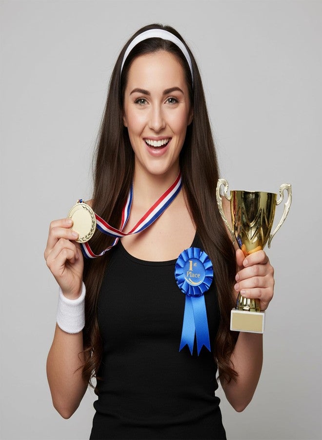 Bruislard 3 Pack 1st Place Ribbon Satin Participation Ribbon Award Ribbons Rosette Set Honorable Award Ribbons Badge for Competition Sport Event Contest Prizes Talent Show - Image 5