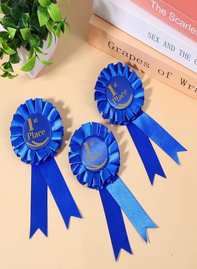 Bruislard 3 Pack 1st Place Ribbon Satin Participation Ribbon Award Ribbons Rosette Set Honorable Award Ribbons Badge for Competition Sport Event Contest Prizes Talent Show - Image 4