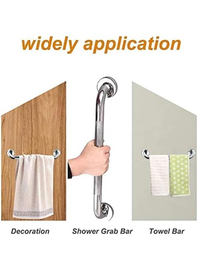 DUNISO 2 Pcs Stainless Steel Bathroom Grab Bar，Anti Slip Shower Grab Bars for Seniors，Toilet Handicap Elderly Assist Bathroom Wall Handle，Suitable for Bathroom Elderly Handicap Senior Pregnant,40cm - Image 5