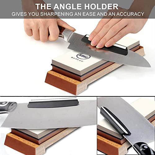 King Japanese Knife Sharpener 1000/6000 Grit and Knife Angle Holder Set by B&B japan for Stainless Steel Cutlery and Pointed Carver, Best for Long-Lasting Sharpness, "KING" Trade Mark - Image 2