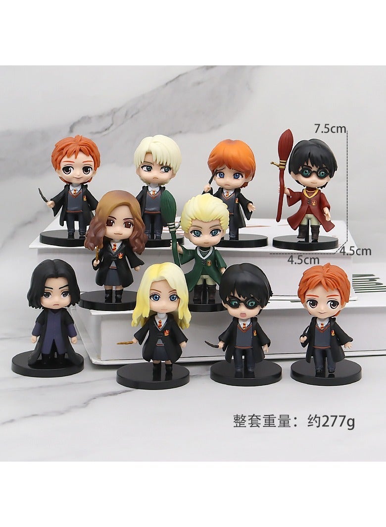 Harry Potter School of Wizardry Animation Figure Hermione Potter Ron Doll Model Ornament Egg Twister Gift for Fans and Friends (4.5-7 cm) - Image 3