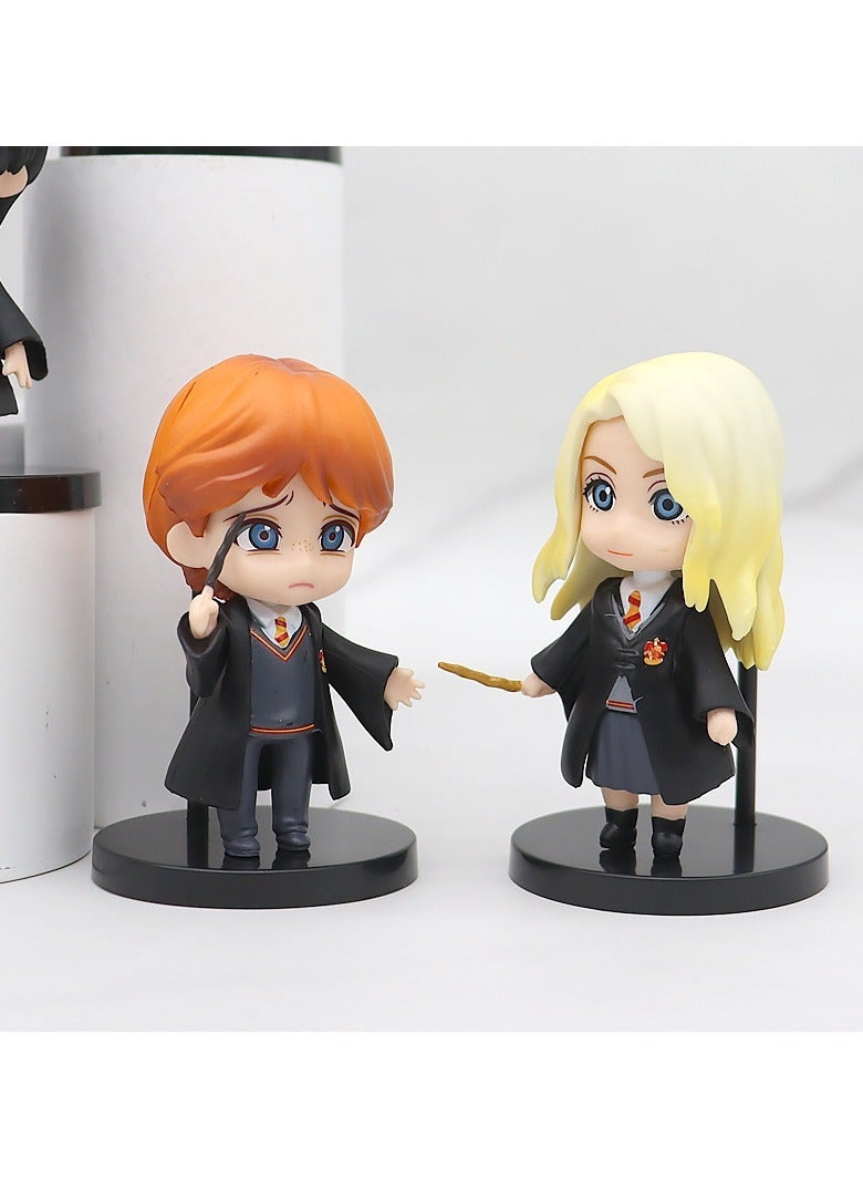 Harry Potter School of Wizardry Animation Figure Hermione Potter Ron Doll Model Ornament Egg Twister Gift for Fans and Friends (4.5-7 cm) - Image 2