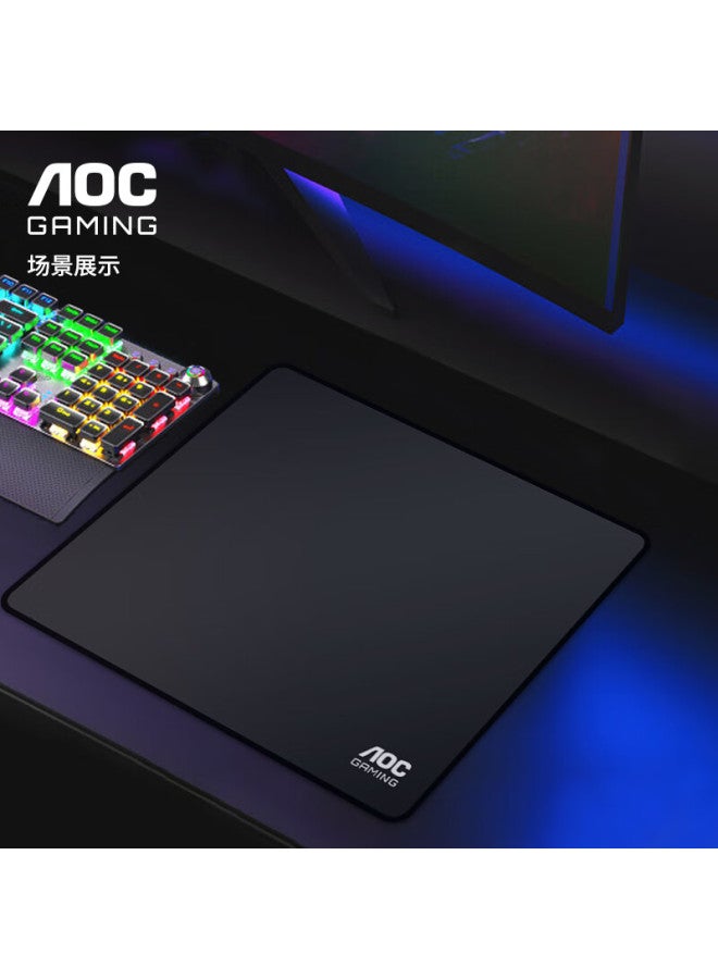 Aoc Gaming Mouse Pad, Medium And Small Sizes, 300*250*4mm, Thickened With Locked Edges, For Office Keyboard, Computer Desk Pad, Black Fine Surface, M300 Speed Version - Image 4