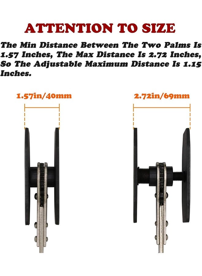 ARCHAEOPTERYX Brake Tools, Brake Caliper Tool, 4 in 1 Universal Disc Brake Caliper Compression Tool, Caliper Piston Compressor Tool with 2 Brake Caliper Hooks, Brake Caliper Press for Car Brake Repair Installation  - Image 4