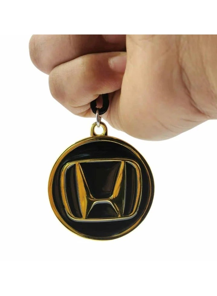 HONDA  Car Emblem Car Mirror Hanging Pendant Metal Mini Car Decoration Chain With HONDA  1 Pcs - Image 3