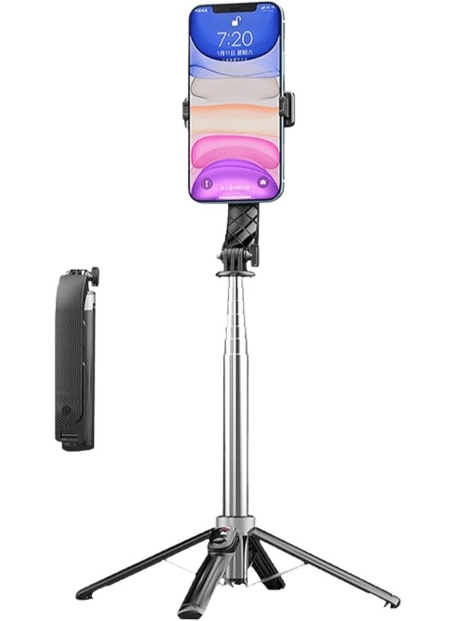 عصا سيلفي P20 المحمولة الصغيرة اللاسلكية باللون الأسود، عصا سيلفي للجوال - Image 1