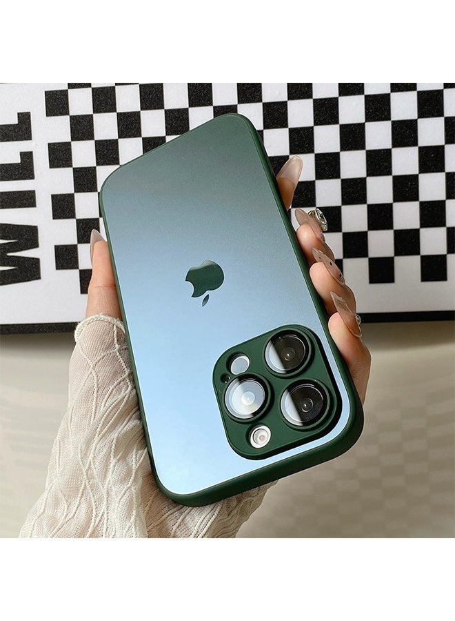 متوافق مع غطاء iPhone 14 Pro Max، غطاء هاتف محمي ومقاوم للصدمات مع حماية كاملة للكاميرا - أخضر داكن - Image 2