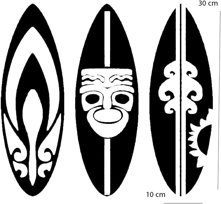 Horoof Home 3-Piece Tribal Mask Wall Art Set - Image 3