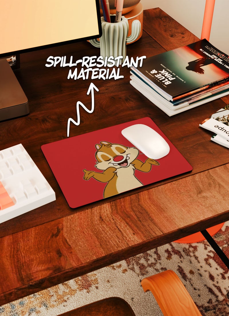 LOUD UNIVERSE Rectangular Desk Mouse Pad Funny Smiling Chip And Dale Non-Slip Rubber Base Mouse Pad - Image 5