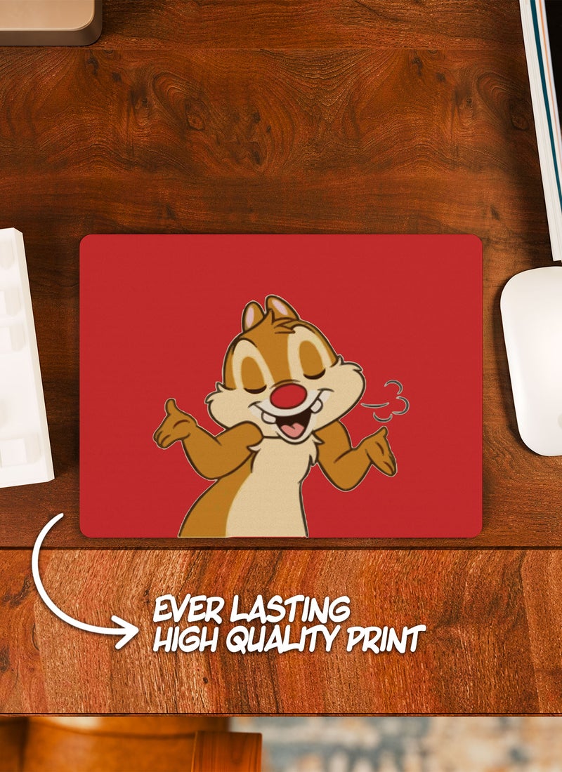 LOUD UNIVERSE Rectangular Desk Mouse Pad Funny Smiling Chip And Dale Non-Slip Rubber Base Mouse Pad - Image 2