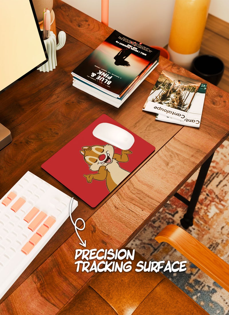 LOUD UNIVERSE Rectangular Desk Mouse Pad Funny Smiling Chip And Dale Non-Slip Rubber Base Mouse Pad - Image 4