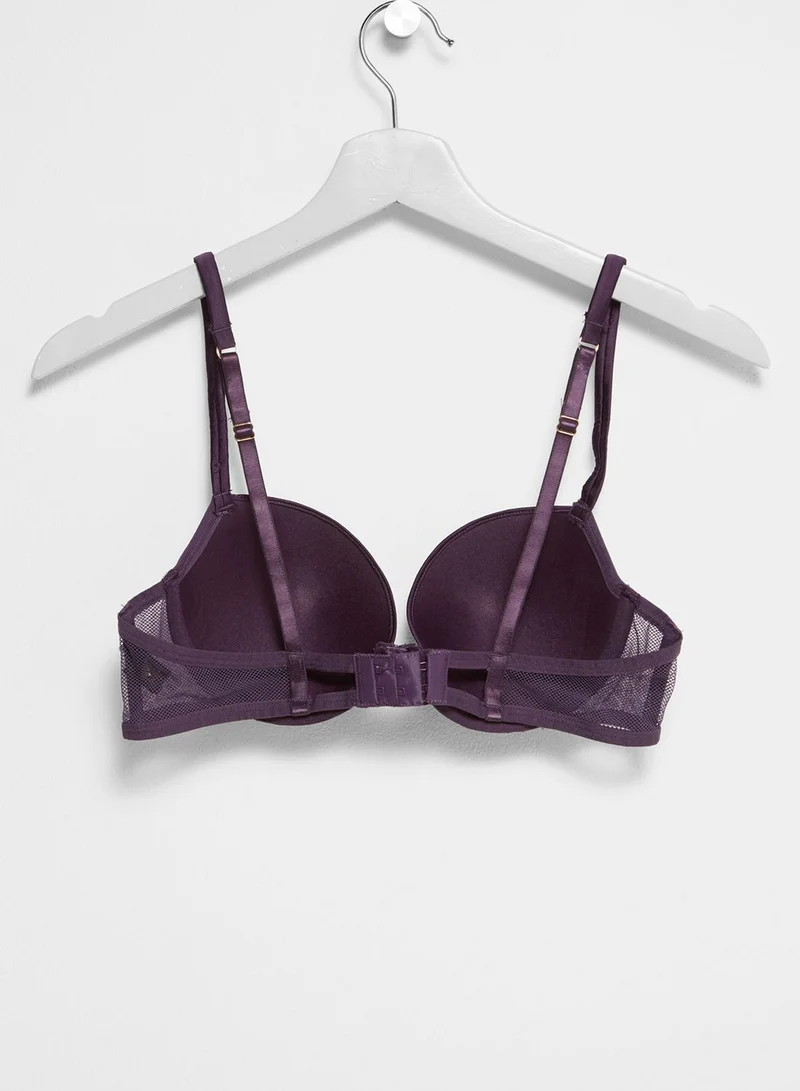 Ann Summers Lace Detail Plunge Bra