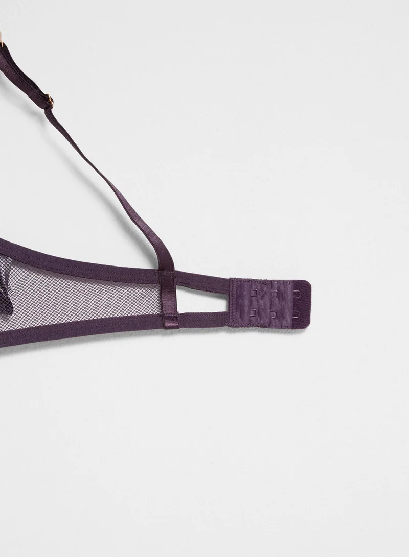 Ann Summers Lace Detail Plunge Bra