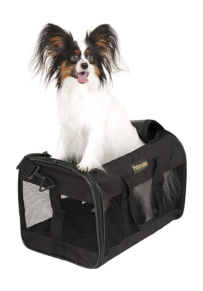 Petmate Soft-Sided Kennel Cab Pet Carrier, Black, Up To 15 Lbs - Image 2