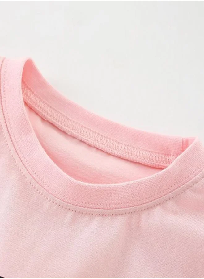YUNIQEE Pink Printed Short Sleeve Crew Neck T-Shirt