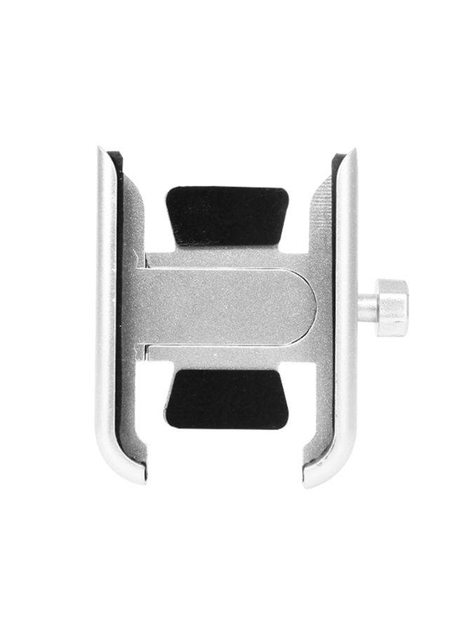 Loquat Anti-slip Motorcycle Phone Holder Silver/Black - Image 2