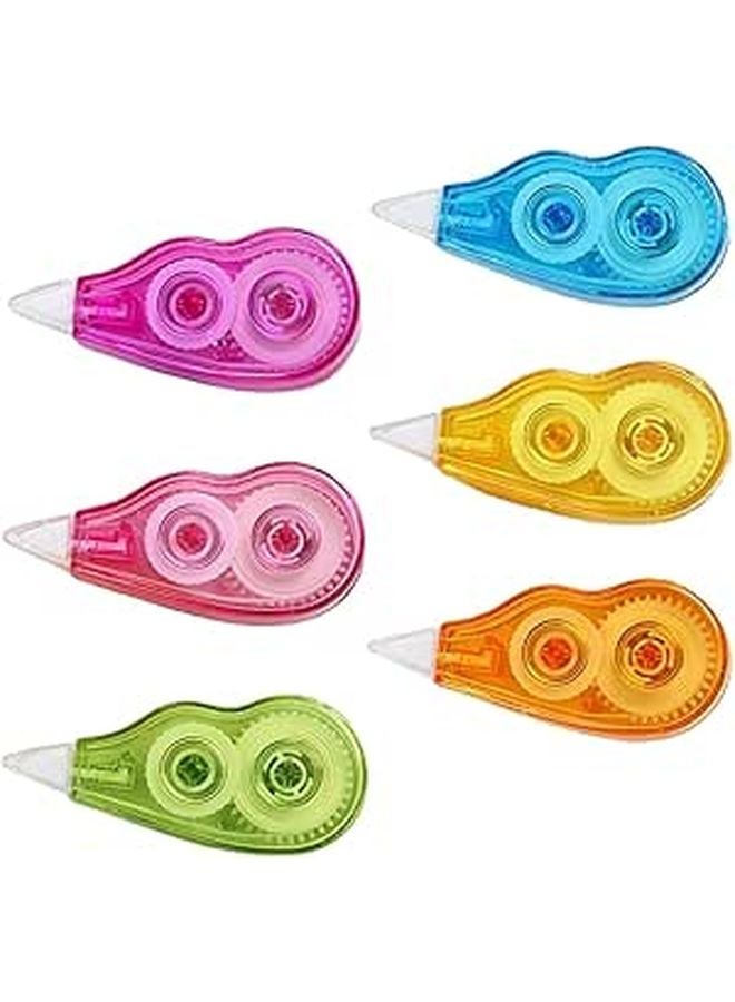 Candy Colors 6pcs Correction Tape Set 72m Portable Adhesive Writing Corrector for School Office - Image 1