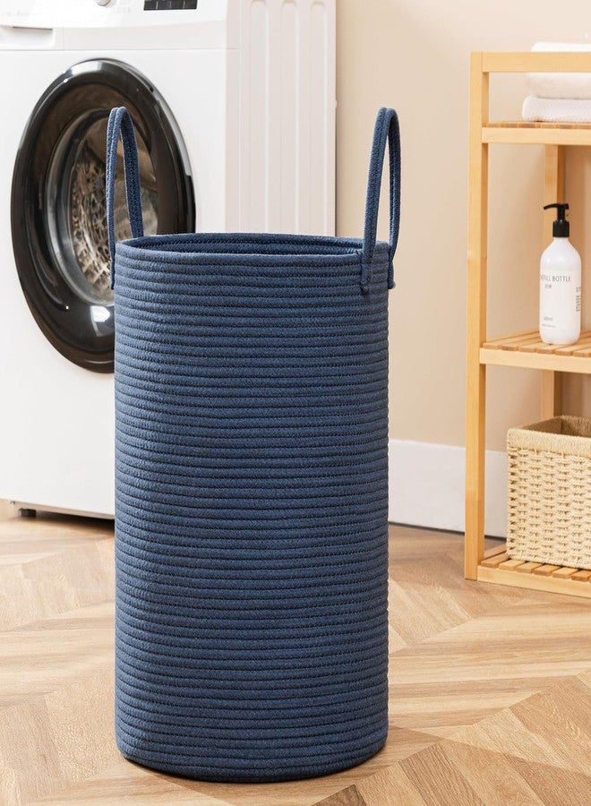 HOME FIESTA THE FIRST HOME DECOR Laundry Basket,Woven Cotton Rope Laundry Hamper,58L for Decorative Storage of Dirty Clothes,Toys and Blankets in Bathroom,Baby Room and Living Room ((14X18, MIX L10) - Image 3