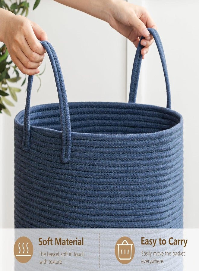 HOME FIESTA THE FIRST HOME DECOR Laundry Basket,Woven Cotton Rope Laundry Hamper,58L for Decorative Storage of Dirty Clothes,Toys and Blankets in Bathroom,Baby Room and Living Room ((14X18, MIX L10) - Image 5