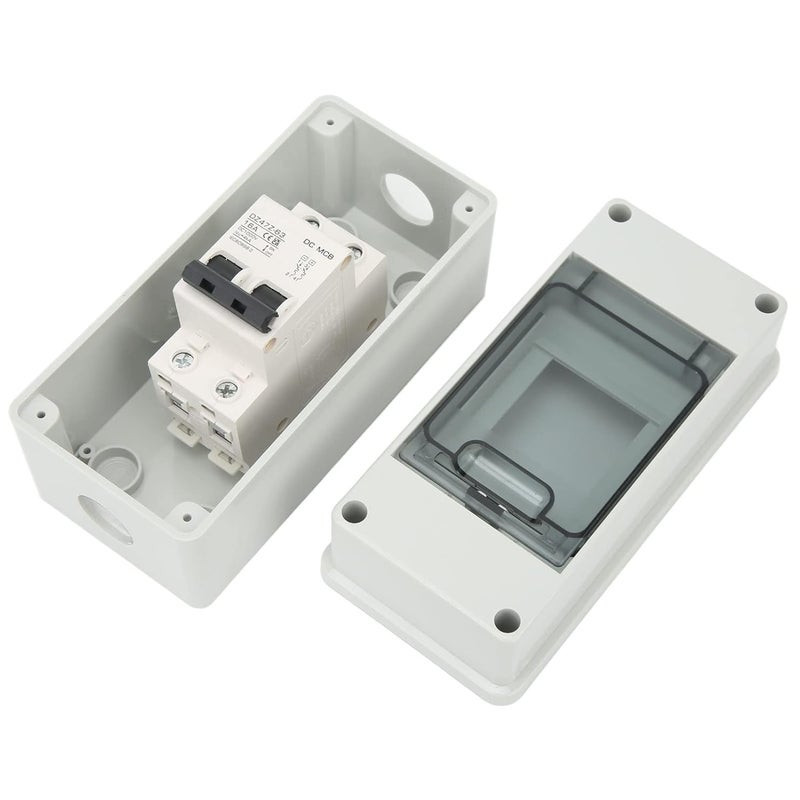 klarako 2P Miniature Circuit Breaker, Current Isolator, Power Meter Switch,16A IP65 Waterproof DC Disconnect Switch, for Solar Photovoltaic System, 1000V - Image 5