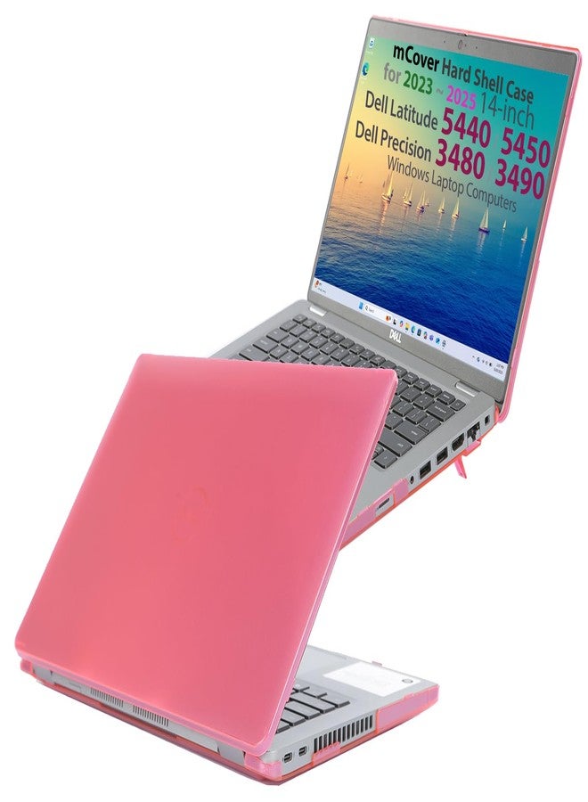 mCover Case ONLY Compatible for 2023～2025 14" Dell Latitude 5440 5450 Series/Precision 3480 3490 Series Windows Notebook Computer (NOT Fitting Any Other Dell Models) - Pink - Image 1