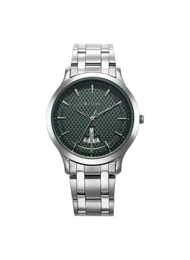 TITAN 1825SM11 Gents Watch – Stainless Steel Case, Refined Dial, Comfortable Strap for Everyday & Formal Wear - Image 1