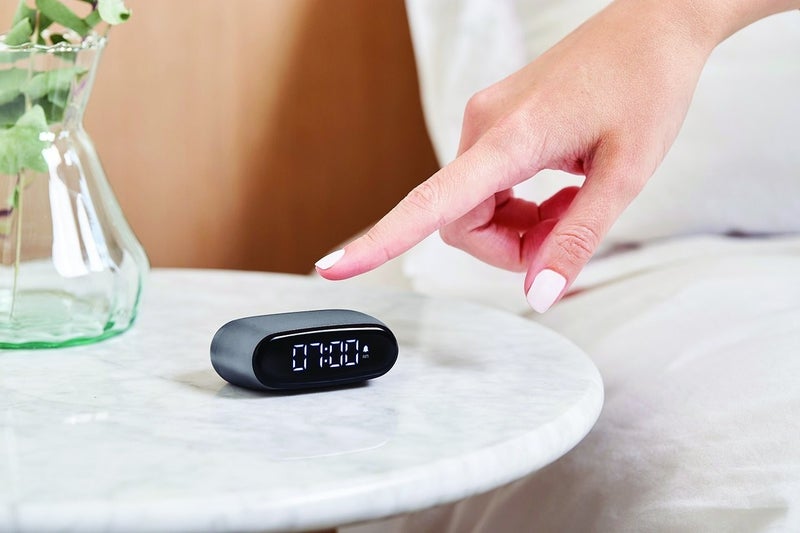 Minut Alarm Clock Metallic Gray