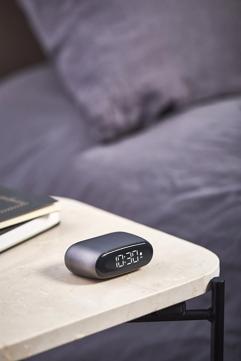 Minut Alarm Clock Metallic Gray