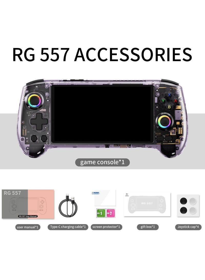 ANBERNIC  ANBERNIC RG557 Handheld Android 14 Game Player with TV Connectivity, 2025 Large Screen, Hall Joystick Controller  - Image 1