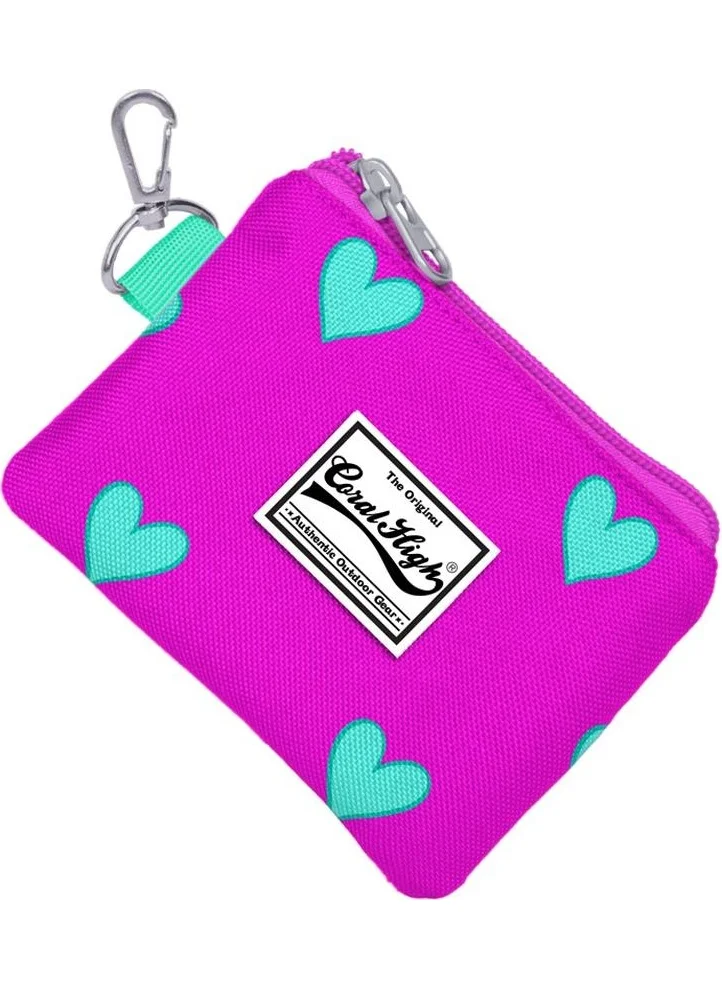 CORAL HIGH Kids Pink Heart Patterned Coin Purse 21727