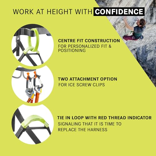 EDELRID Moe III Climbing Harness (Small) - Easy Glider Buckle, Center Fit Construction, Gear Loops - Image 3