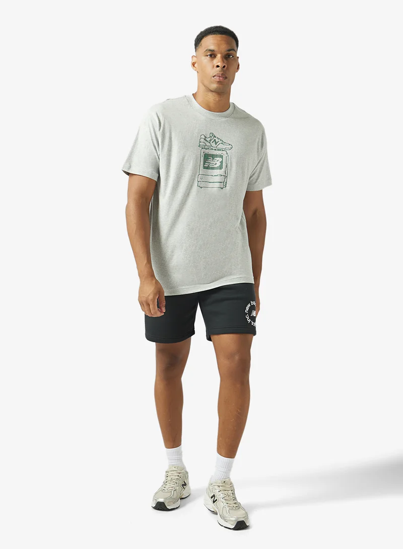 New Balance ATHLETIC GREY (AG) Digitally Remastered Tv Graphic T-Shirt for Men | Best Price UAE