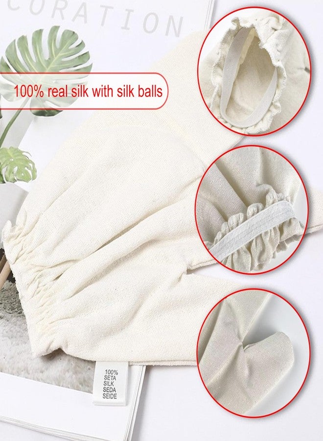 PJxtal Garshana Gloves Raw Gloves for Ayurvedic, Cellulite Reduction & Dry Brushing - 100% Pure Garshana Gloves with Elastic Wrist Bands for Ayurvedic (2pcs) - Image 3