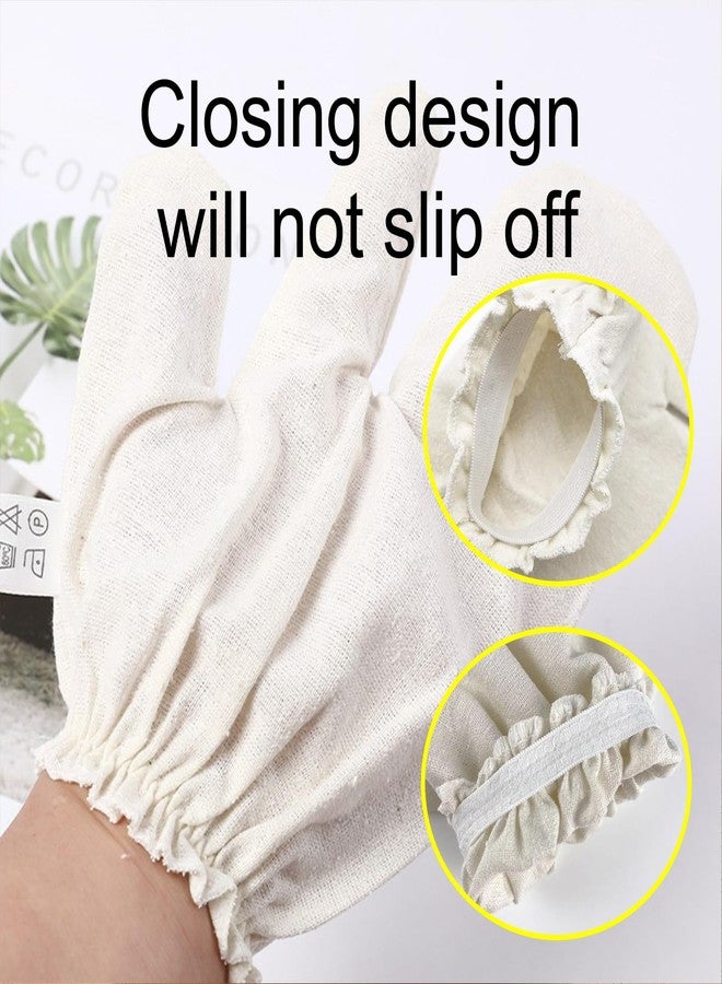 PJxtal Garshana Gloves Raw Gloves for Ayurvedic, Cellulite Reduction & Dry Brushing - 100% Pure Garshana Gloves with Elastic Wrist Bands for Ayurvedic (2pcs) - Image 4