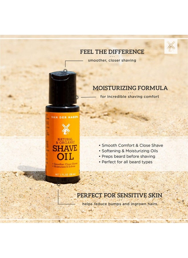 Van der Hagen - An Der Hagen® Shave Oil Transparent Formula For Better Control And Precise Shaving Made W/ Jojoba And Chia Seed Oils For Superior Razor Glide (1 Fl Oz) - Image 1