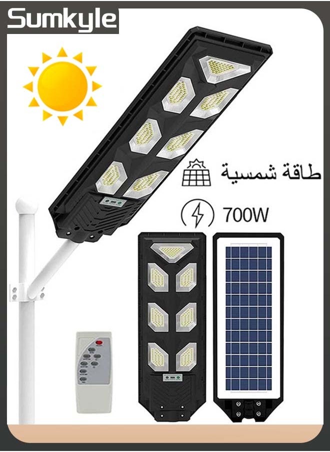 Sumkyle - 700W Outdoor LED Solar Street Light with Motion Sensor,Waterproof IP65 Floodlight with Remote Control,Solar Light for Patio, Yard, Garage - Image 1