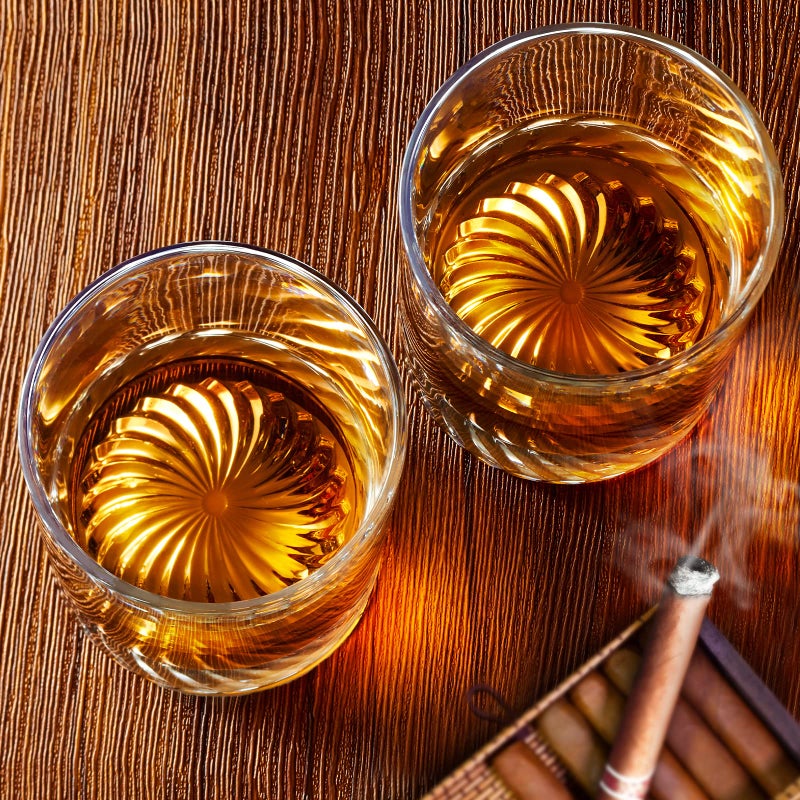 OPAYLY Whiskey Glasses Old Fashioned Glasses Set of 4 12oz Rocks Glasses Gift for Men Women Drinking Bourbon Scotch Cocktails Rum Cognac Vodka at Home Bar - Image 5