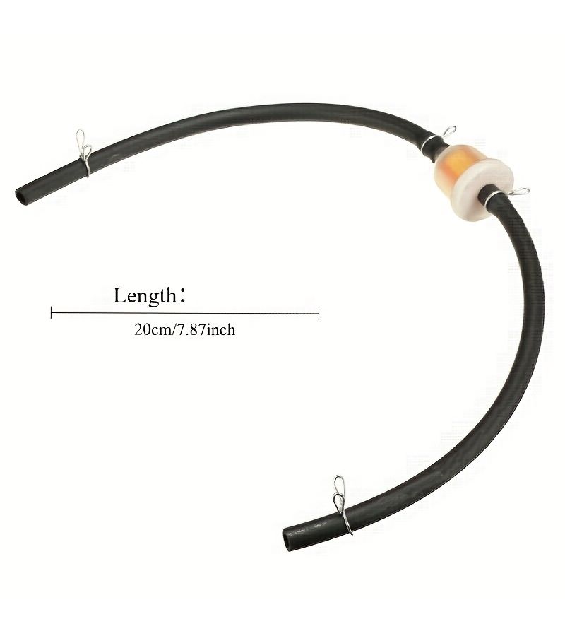 Petrol Inline Fuel Gas Filter 1pc with Hose Oil Cup For ATV Dirt Bike - Image 2