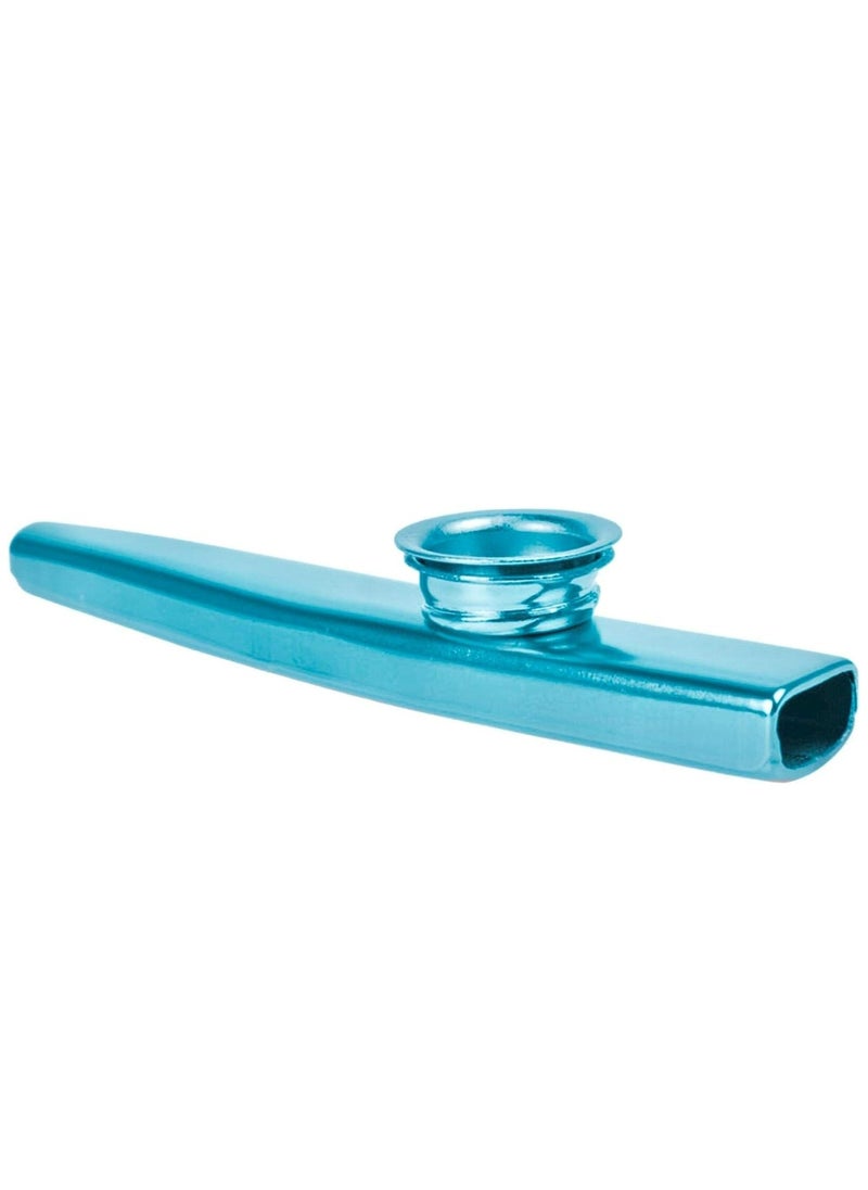 Mike Music - Metal Kazoo Aluminum Alloy Kazoo Musical Instrument for Child Adult Beginner Guitar Ukulele Companion Flute Accompaniment Instrument - Blue - Image 1