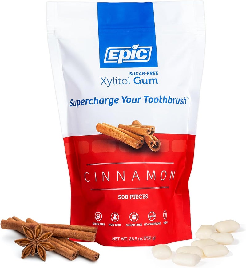 Epic Sugar-Free Xylitol Chewing Gum - Cinnamon Flavor - Image 1