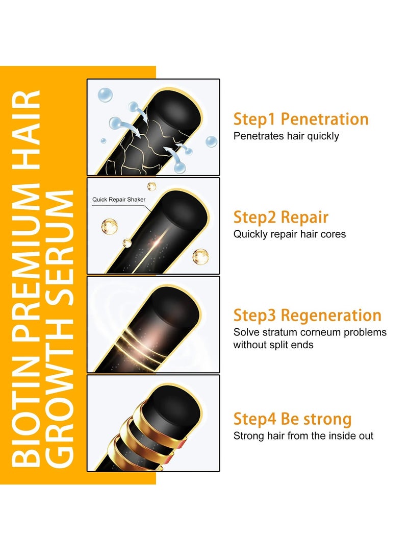 EELHOE Hair Growth Spray, Biotin Thickening Herbal Serum, Anti-hair Loss Hair Care Oil, Fast Hair Growth Biotin Herbal Serum For Thicker Longer And Stronger Hair, (1pc 30ml) - Image 5