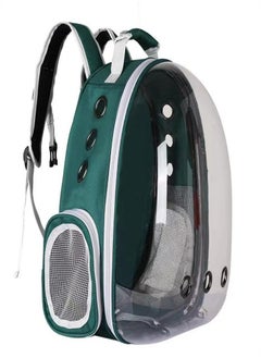 Oasisgalore Pet Carrier Backpack Cat Dog Backpack Pet Bubble Backpack Transparent Space Pet Backpack for Travel Green